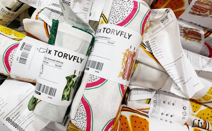 IKEA（イケア）で販売されているTORVFLY（トルヴフリー）のキッチンタオル