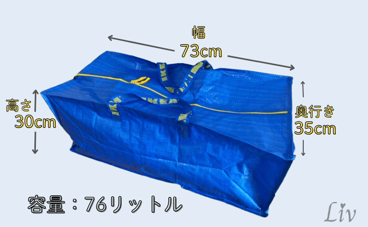 IKEAフラクタトロリー用バッグのサイズ