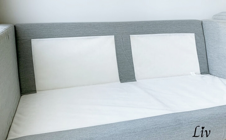 洗えない部分があるIKEAのソファ